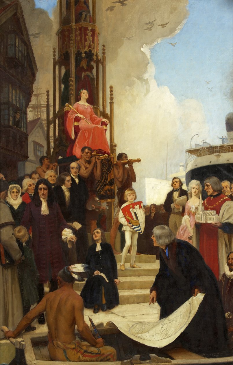 Ein allegorisches Bild von Bristol von Ernest Board