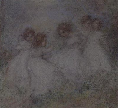 Fünf kleine Mädchen von Ernest Charles de Belle