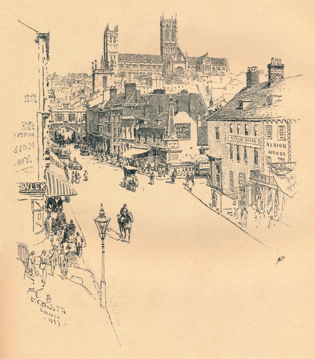 High Street, Lincoln von Ernest Clifford Peixotto
