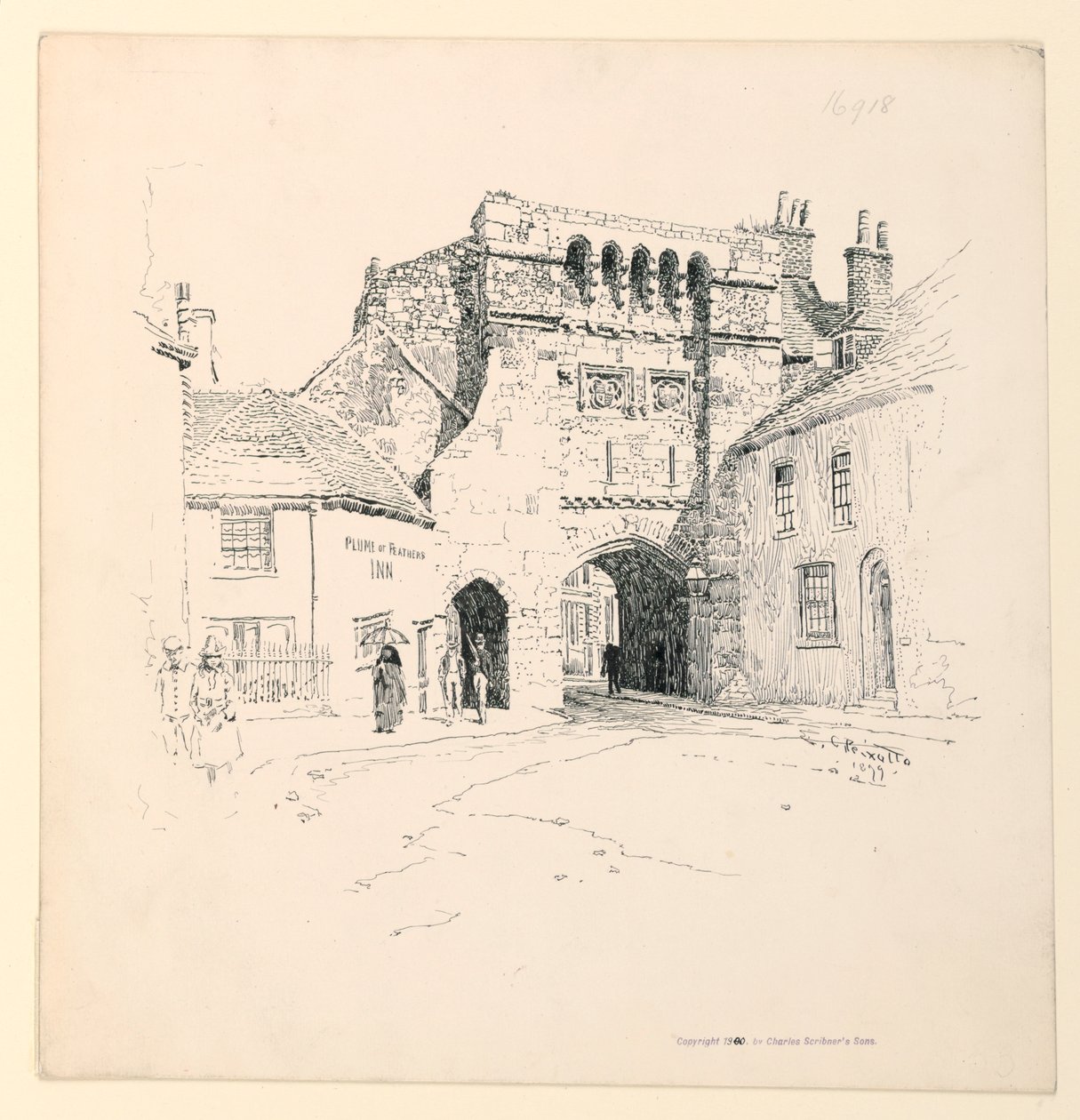 Das Westtor, Winchester von Ernest Clifford Peixotto