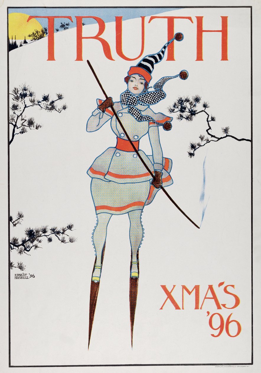 Titelseite von Truth, Weihnachten 96, veröffentlicht 1896 von Ernest Haskell