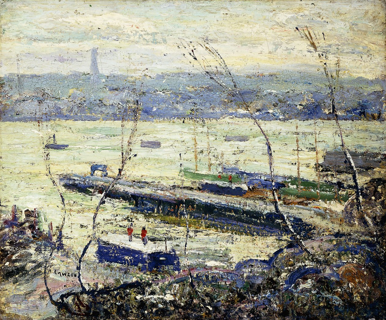 Am Hudson von Ernest Lawson
