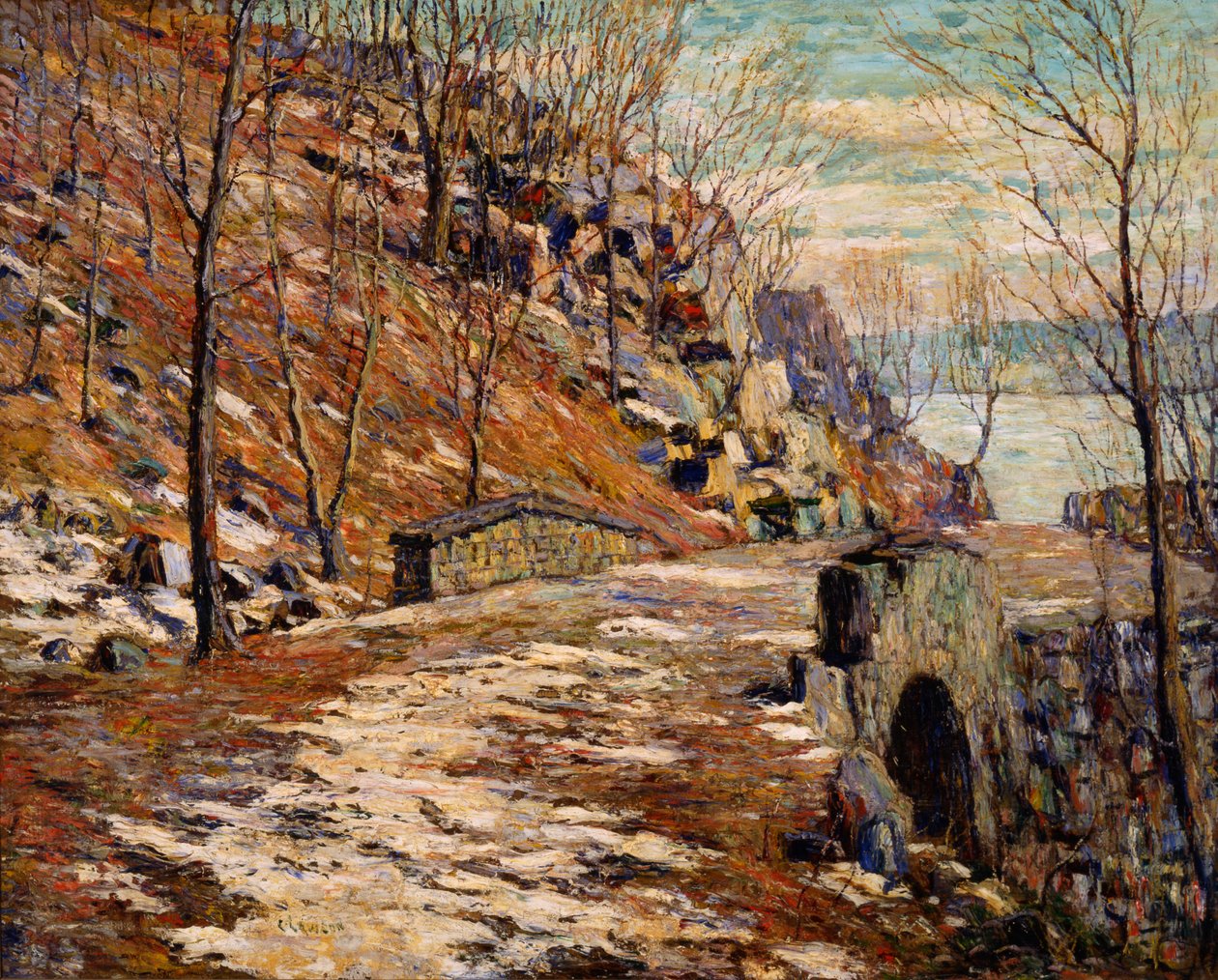 Straße hinunter zu den Palisaden von Ernest Lawson
