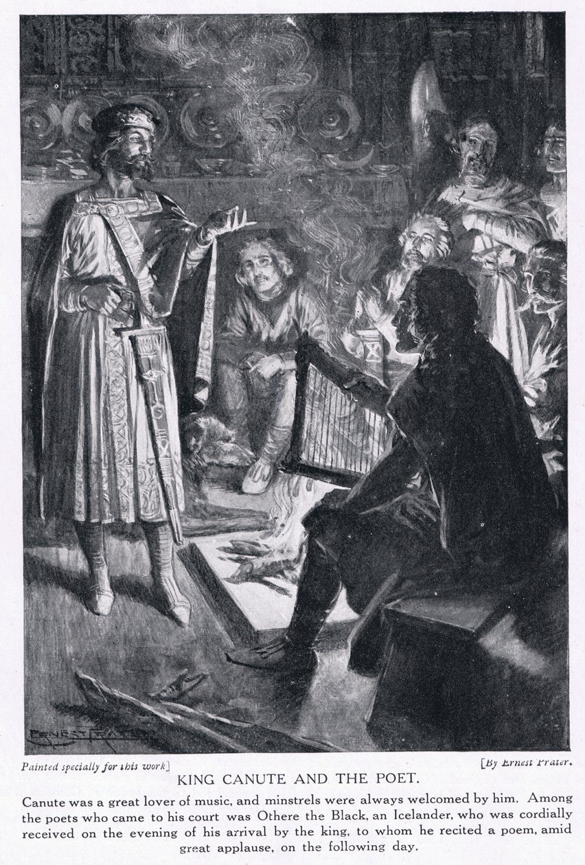 König Knut und der Dichter, 1920er von Ernest Prater