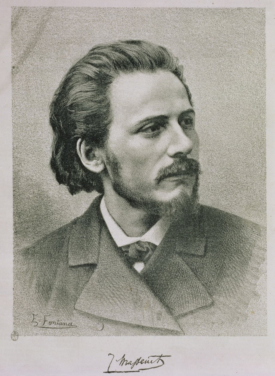 Jules Emile Massenet (1842-1912) von Ernesto Fontana