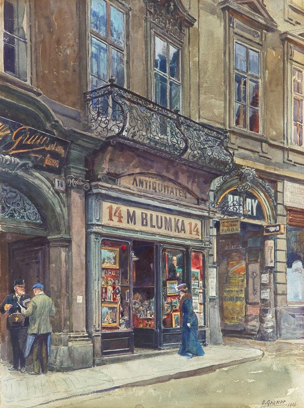 Die Weihburggasse in Wien von Ernst Graner