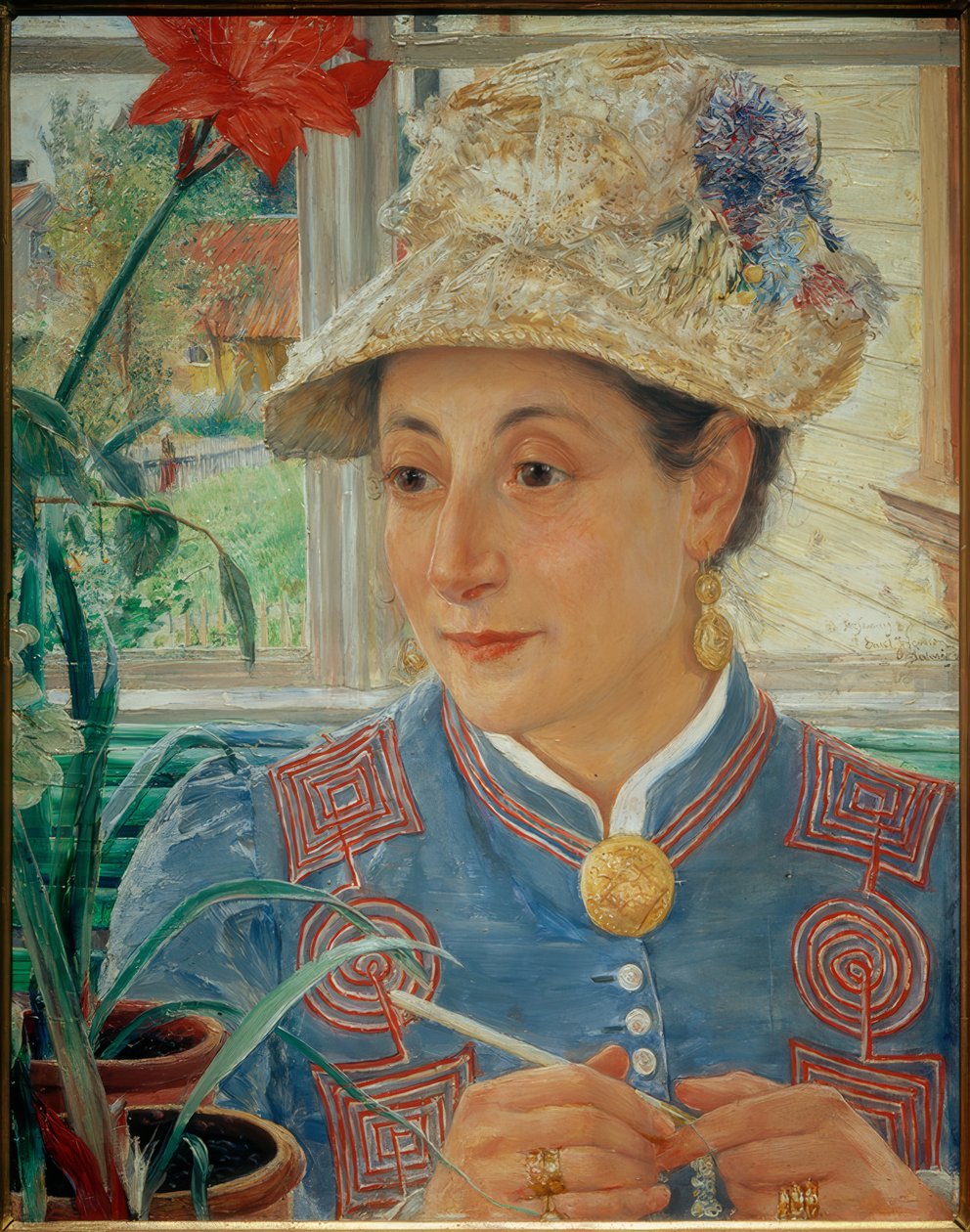 Porträt von Jeanette Rubenson von Ernst Josephson