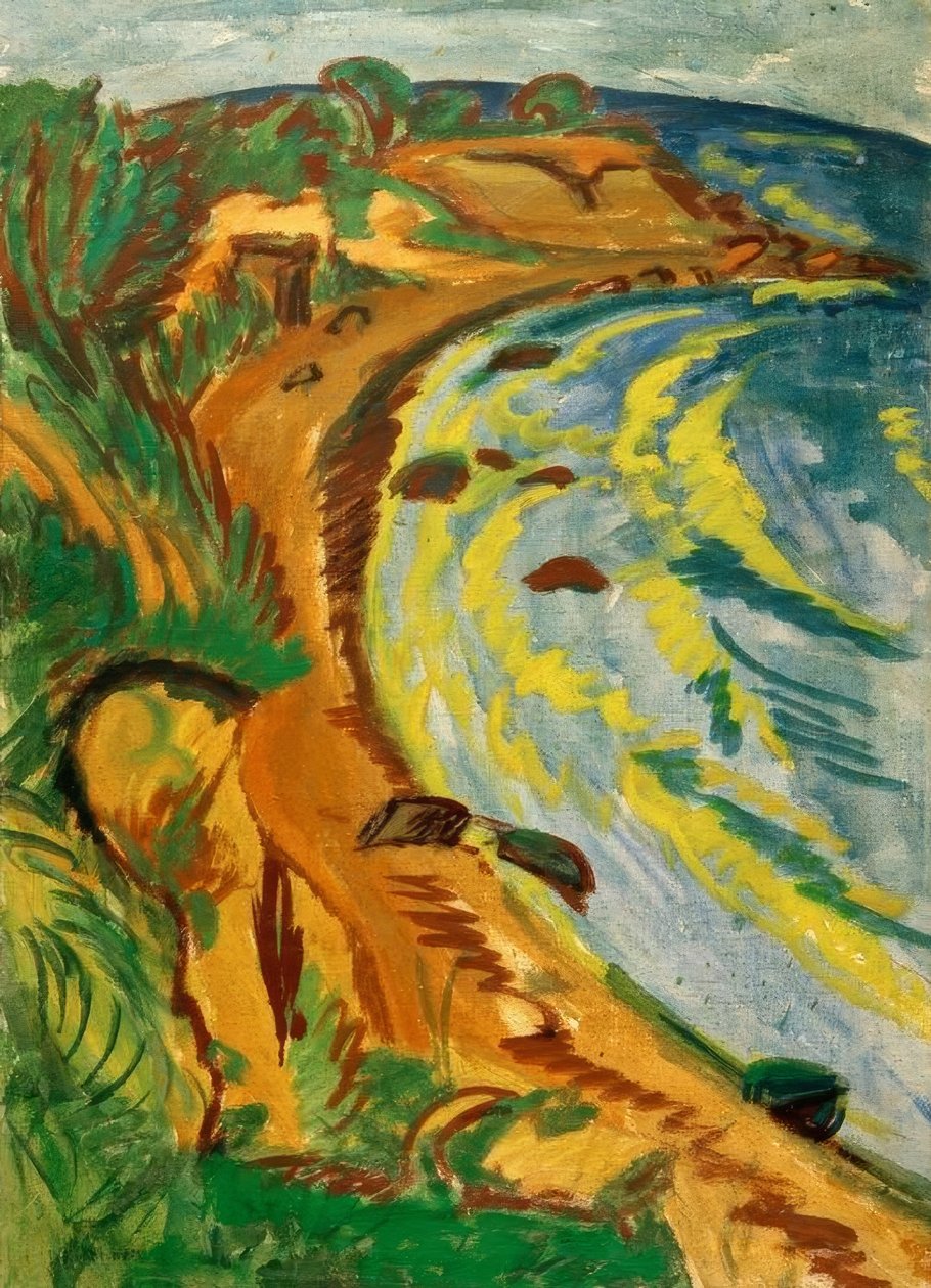 Bucht an der Fehmarnküste von Ernst Ludwig Kirchner