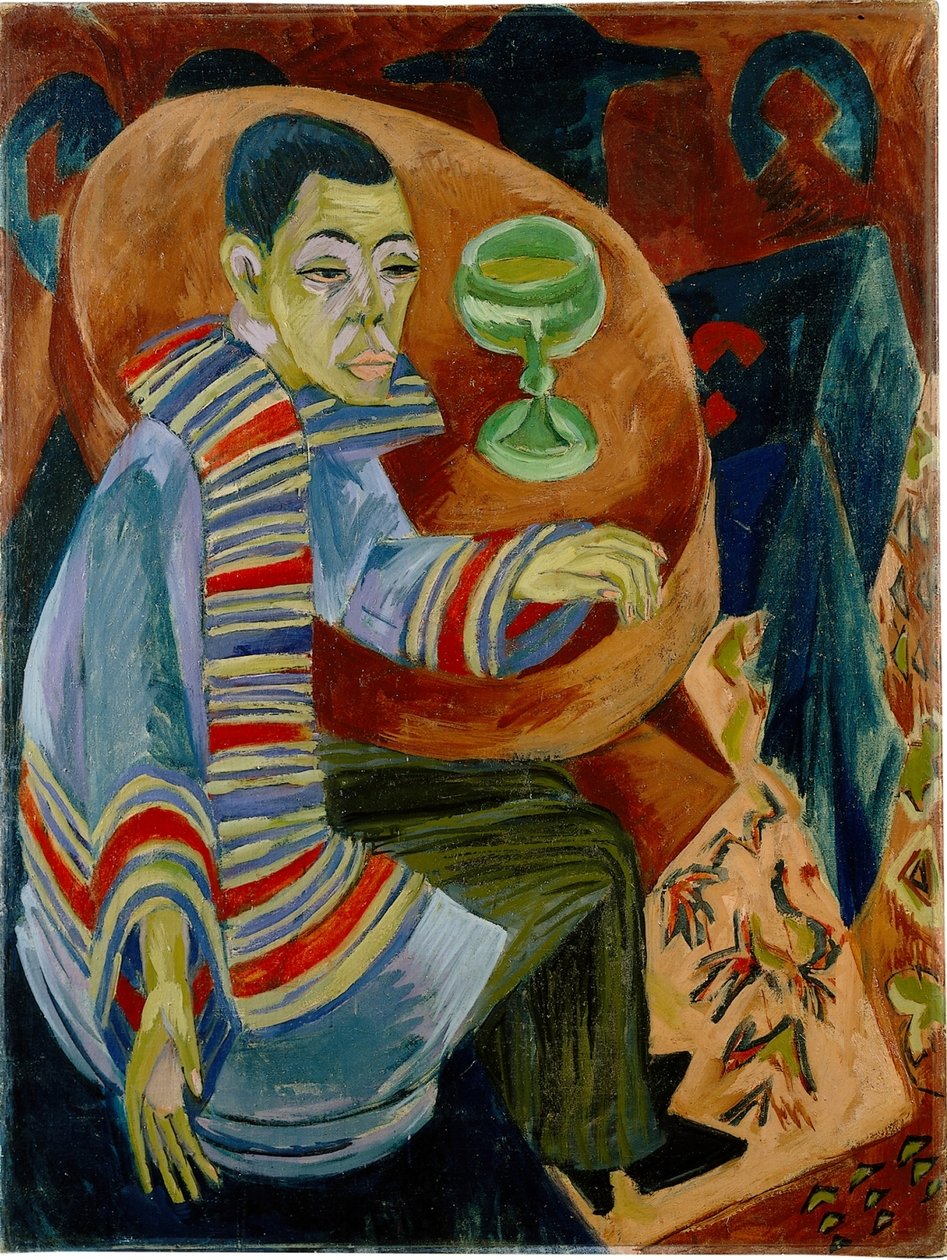 Der Trinker (Selbstbildnis) von Ernst Ludwig Kirchner