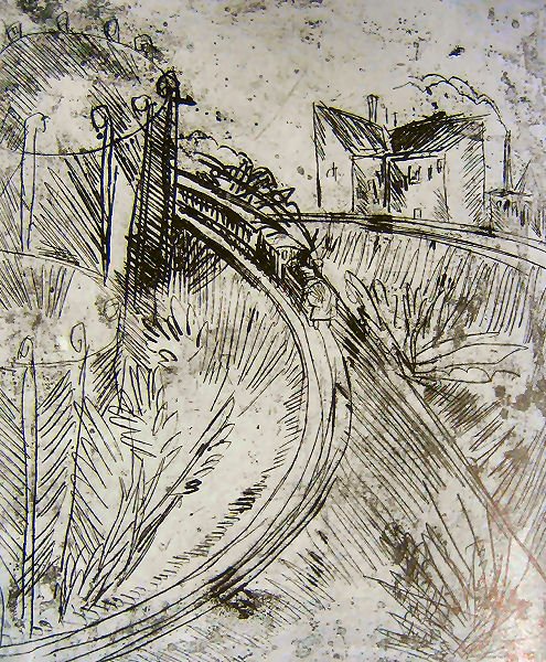 Gasometer in Schöneberg von Ernst Ludwig Kirchner