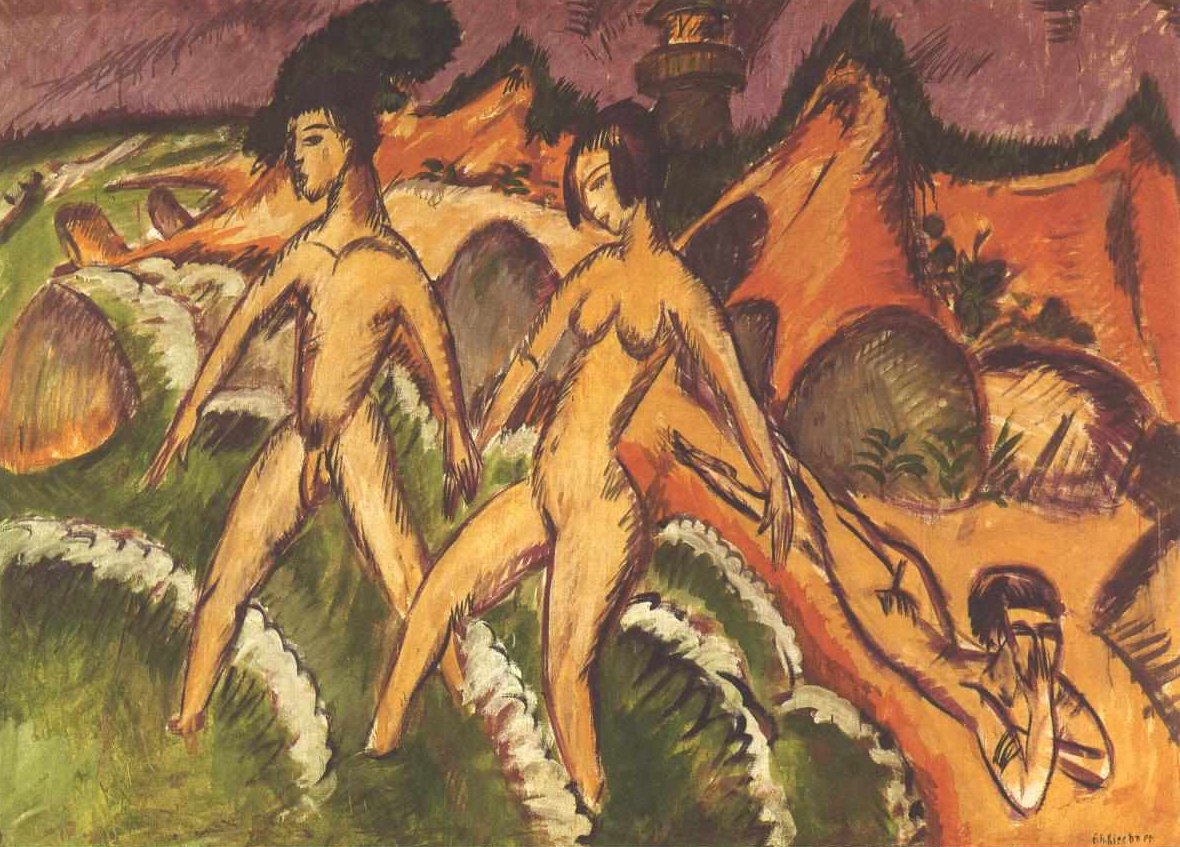 Ins Meer Schreitende von Ernst Ludwig Kirchner