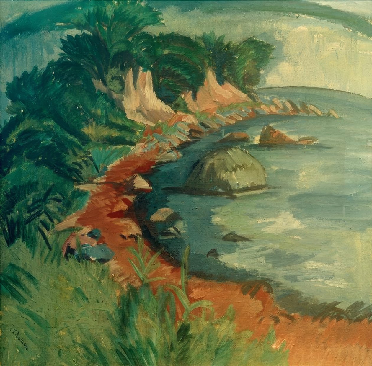 Küste in Fehmarn von Ernst Ludwig Kirchner