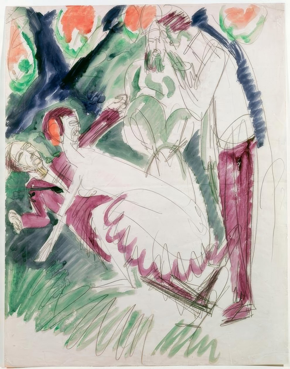 Pantomime Reimann II von Ernst Ludwig Kirchner