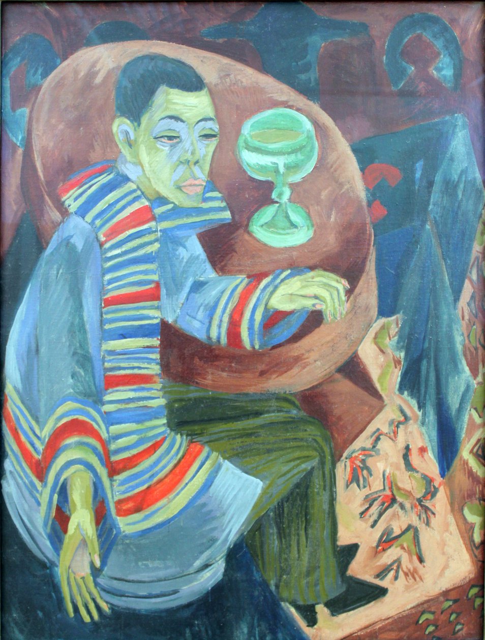 Selbstporträt als Trinker von Ernst Ludwig Kirchner
