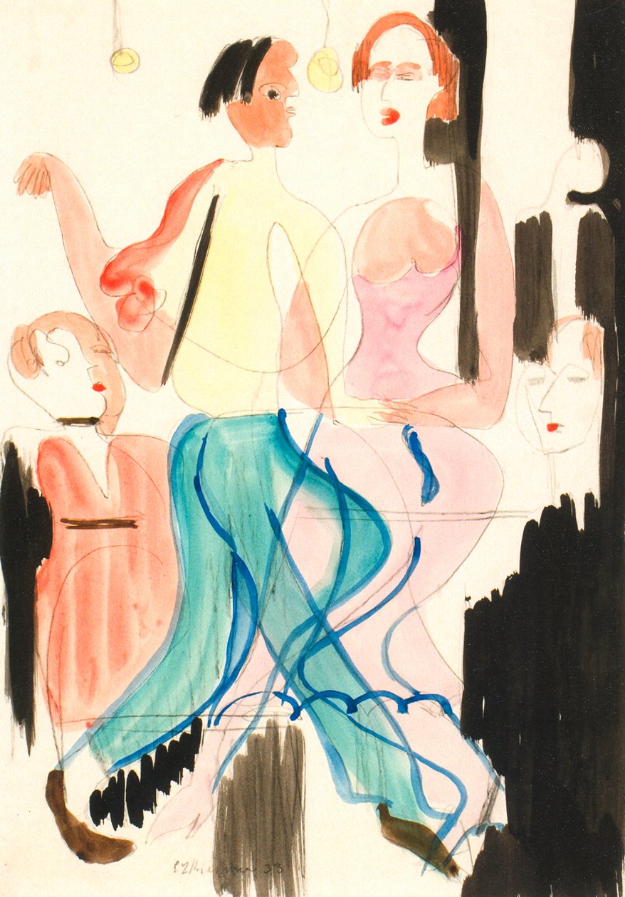Tanzendes Paar von Ernst Ludwig Kirchner