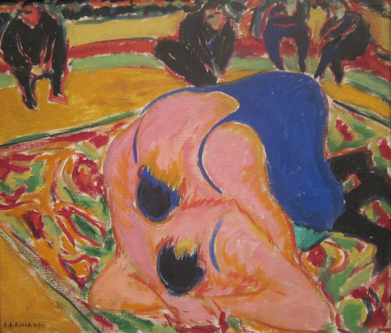 Wrestler im Zirkus von Ernst Ludwig Kirchner