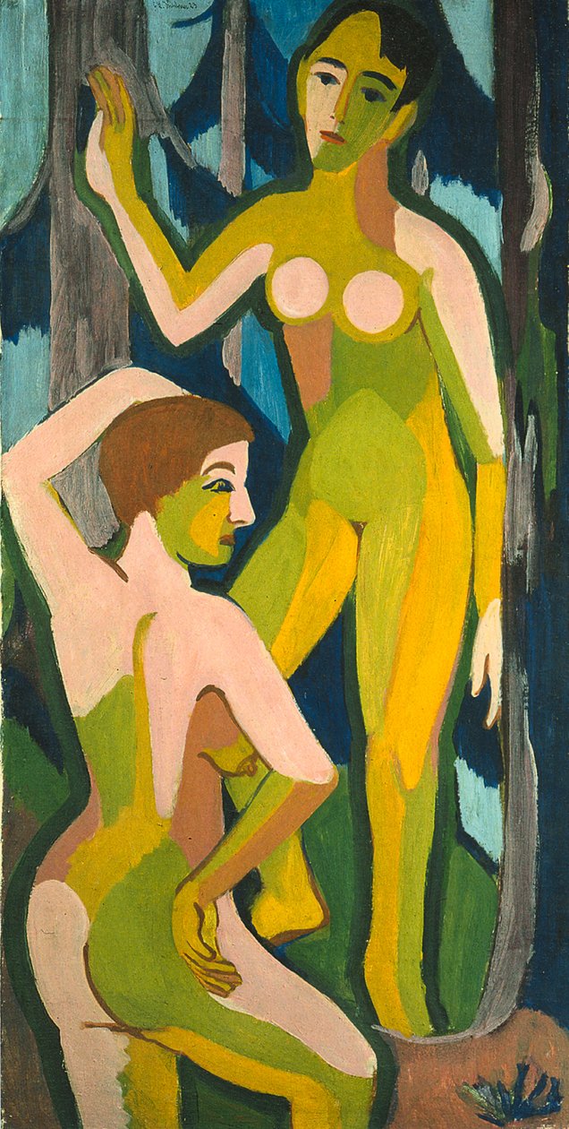 Zwei Akte im Wald von Ernst Ludwig Kirchner