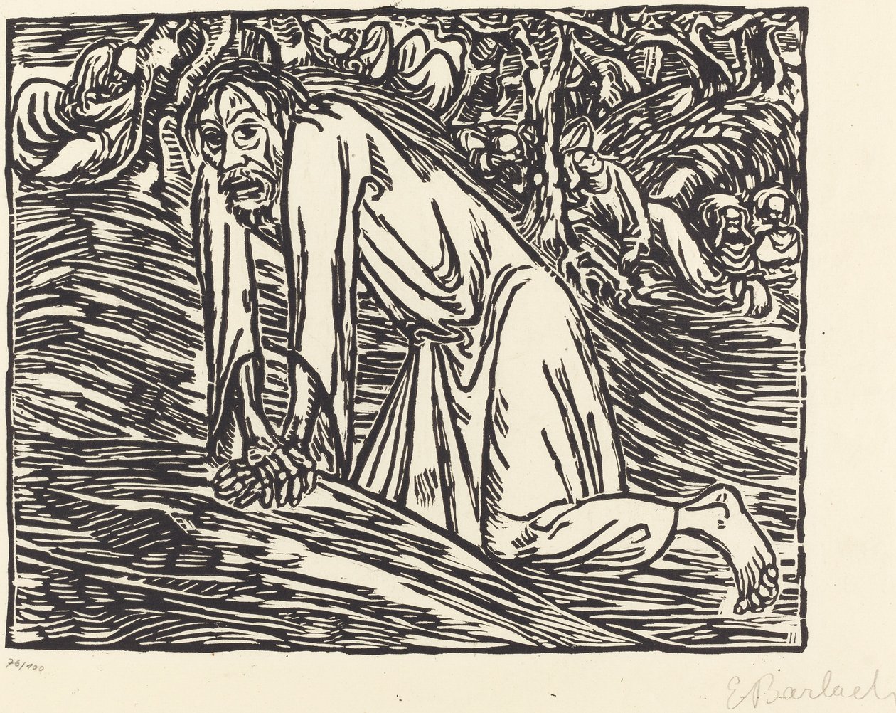 Christus in Gethsemane, 1919 von Ernst Barlach