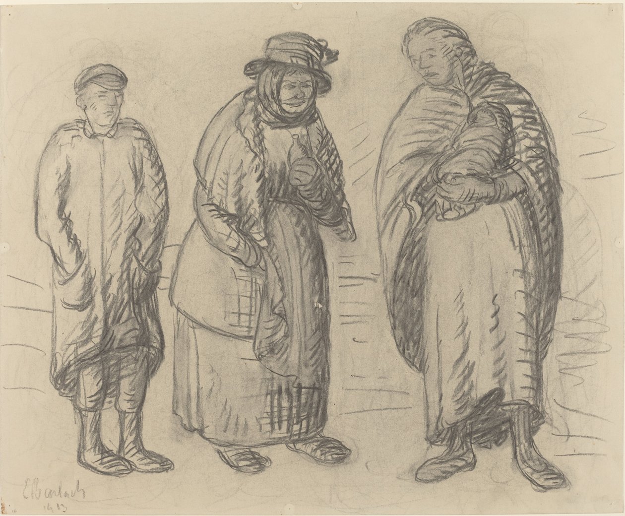 Drei Figuren von Ernst Barlach