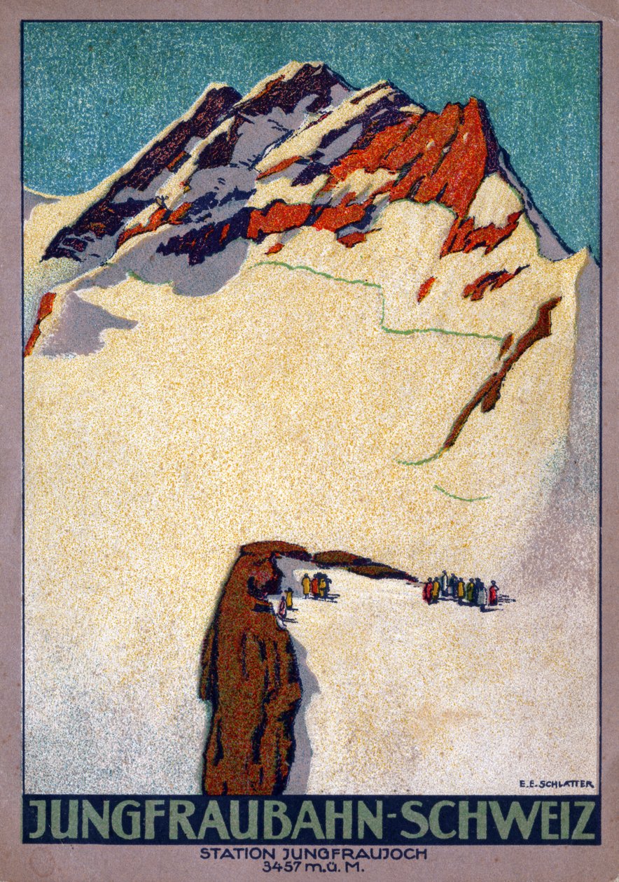 Das Jungfraujoch von Ernst Emil Schlatter