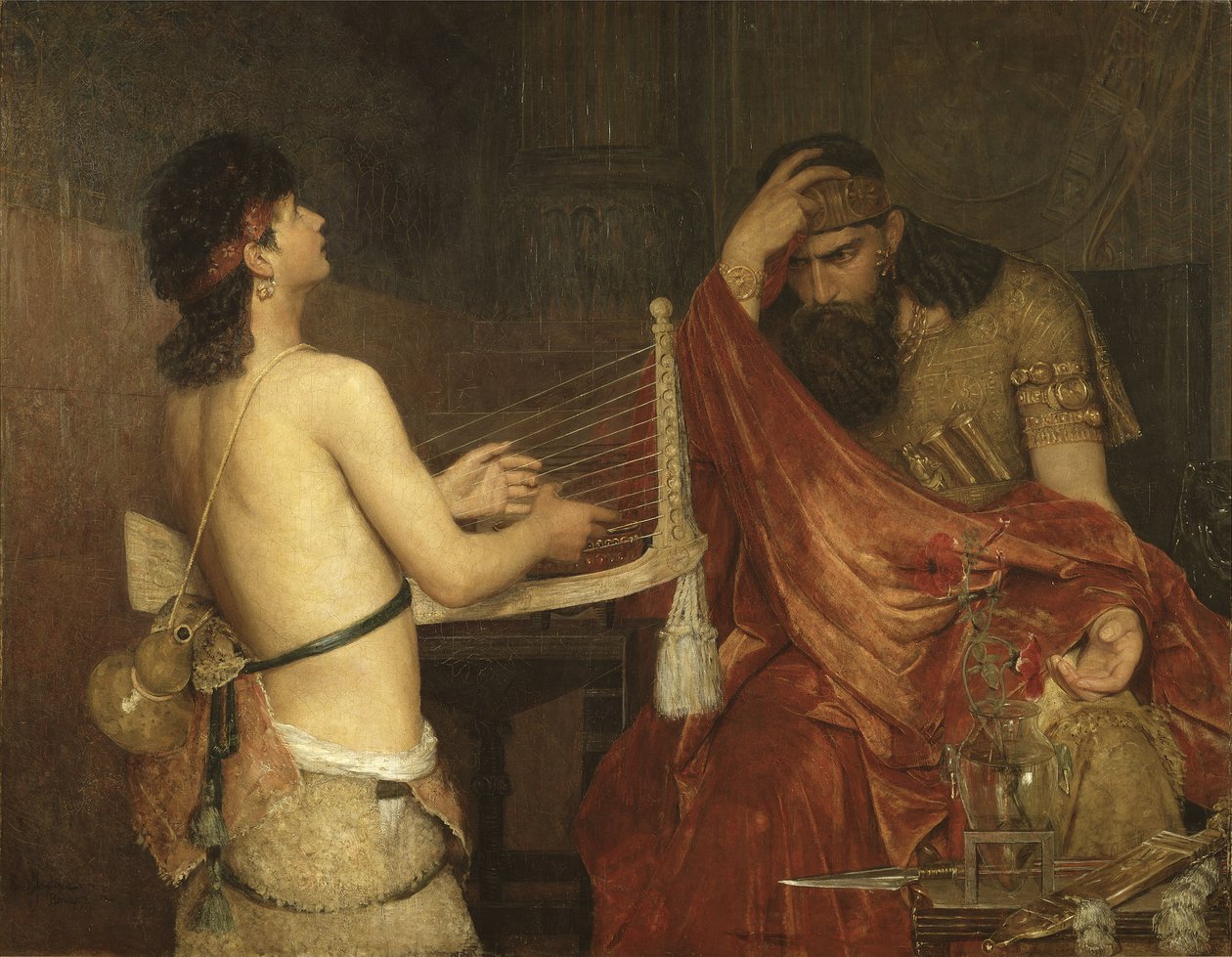 David und Saul, 1878 von Ernst Josephson