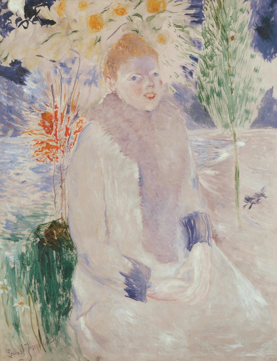 Porträt einer Dame, ca. 1890-1900 von Ernst Josephson