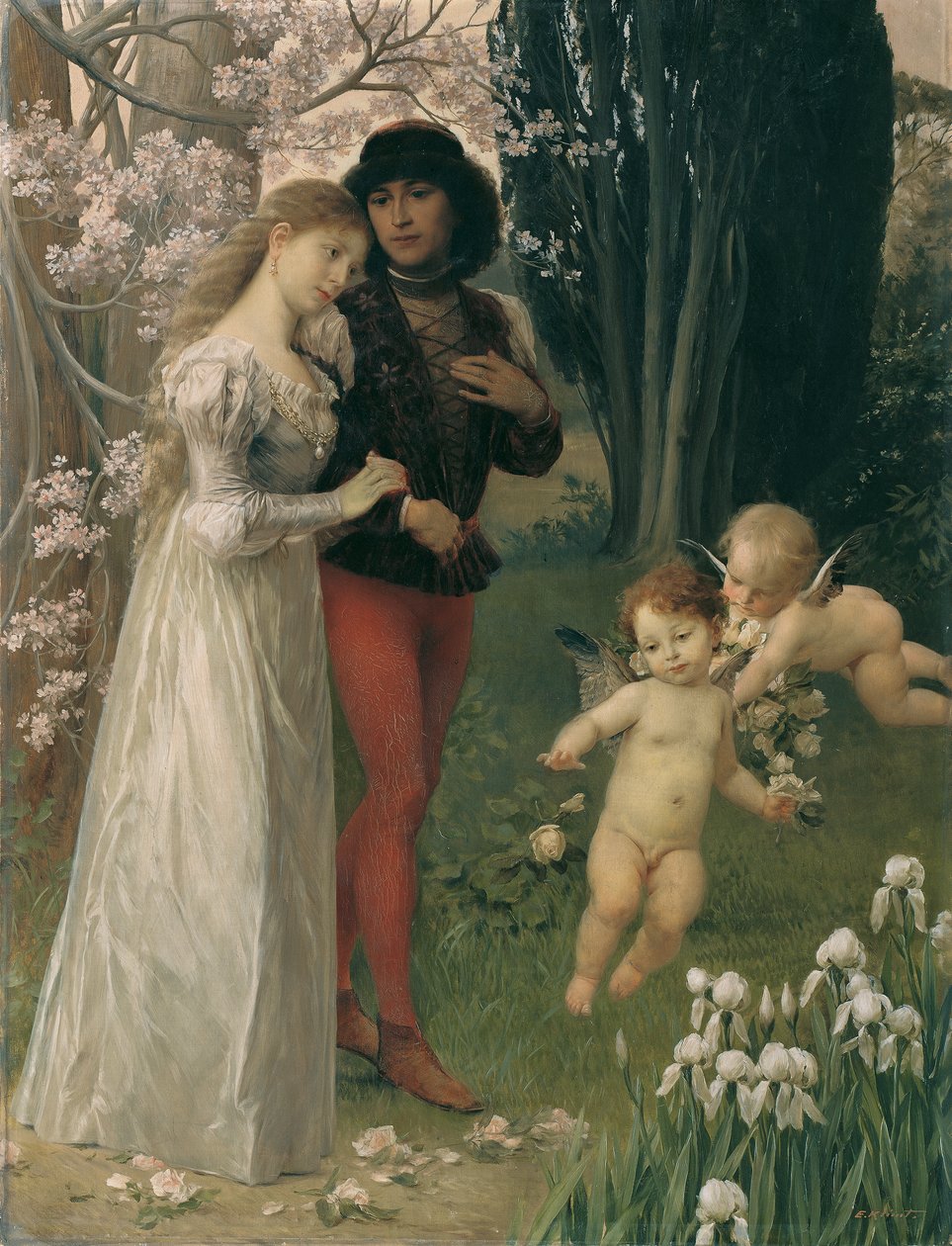Francesca da Rimini und Paolo von Ernst Klimt