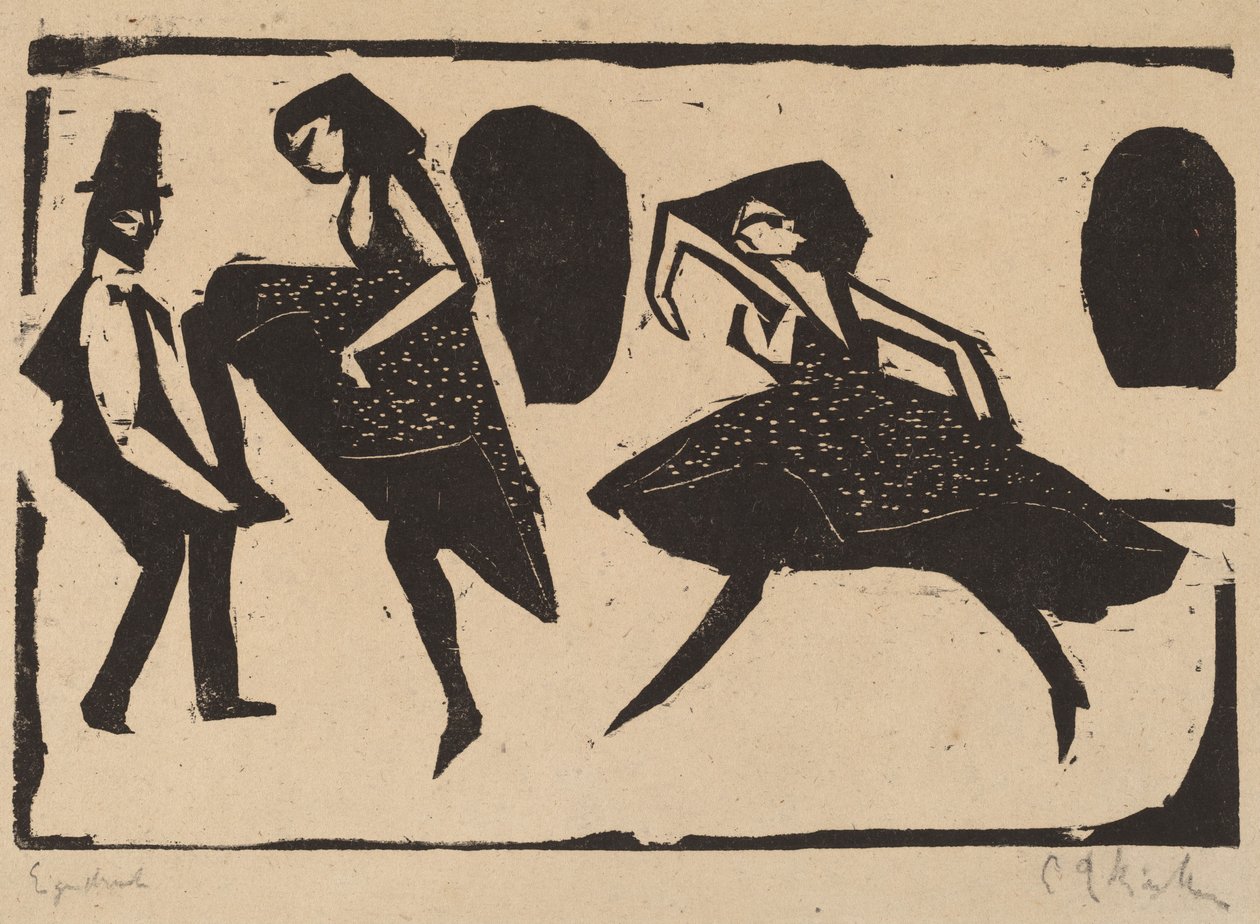 Akrobatischer Tanz von Ernst Ludwig Kirchner