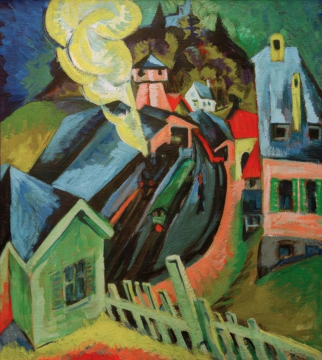 Bahnhof Königstein von Ernst Ludwig Kirchner