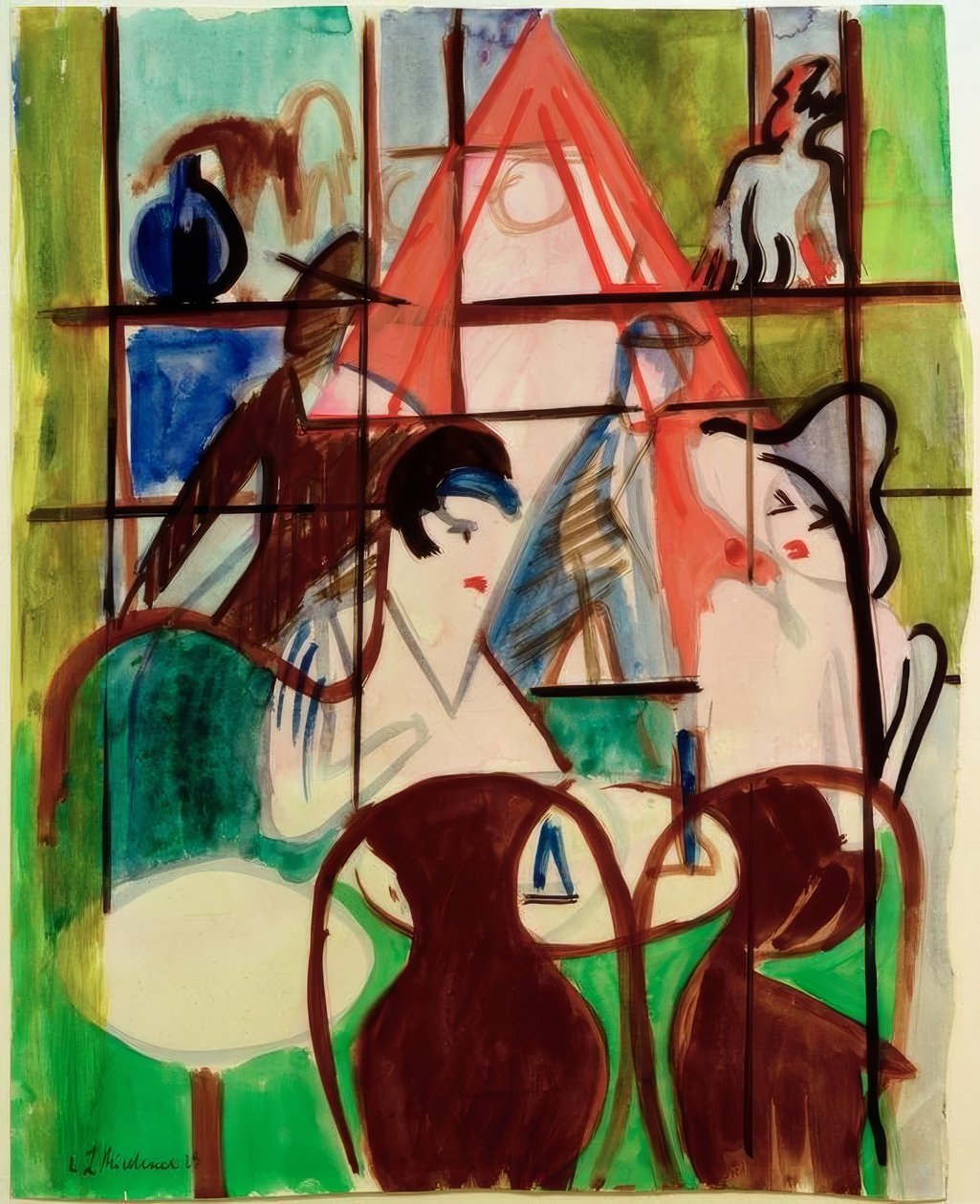 Bahnhofscafé von Ernst Ludwig Kirchner