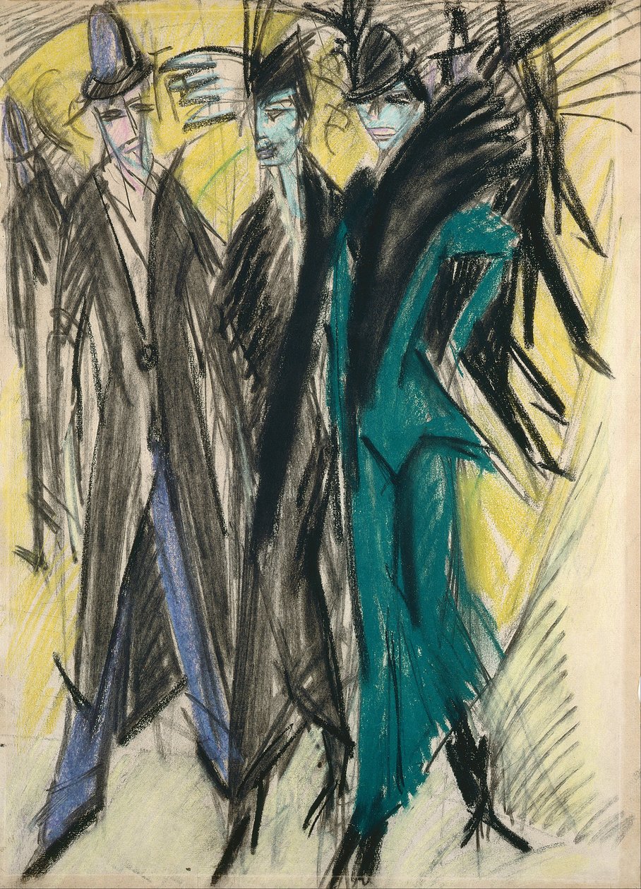 Berliner Straßenszene von Ernst Ludwig Kirchner