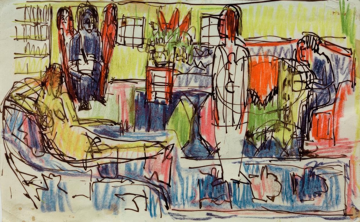 Moderne Bohème von Ernst Ludwig Kirchner