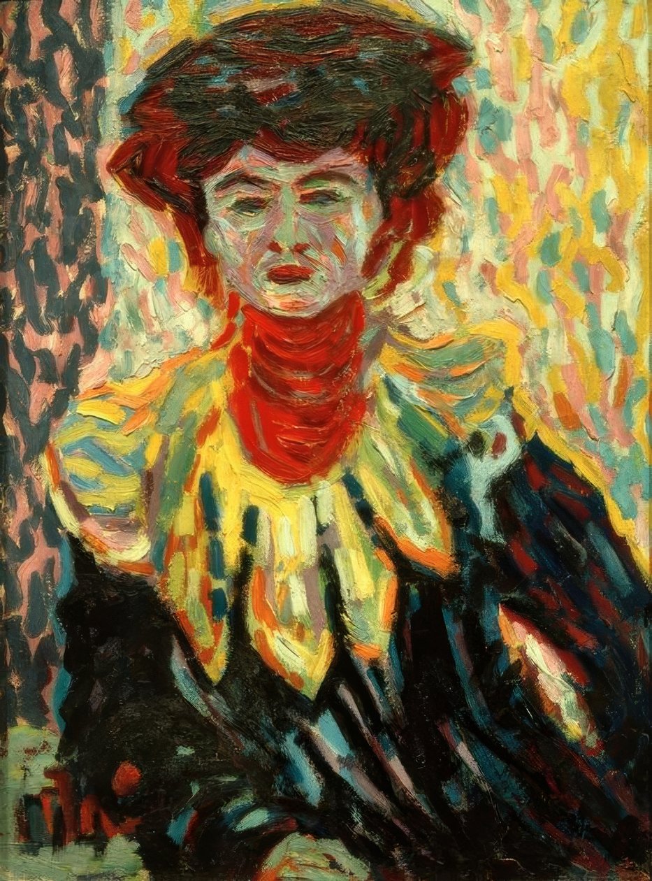 Doris mit Halskrause von Ernst Ludwig Kirchner