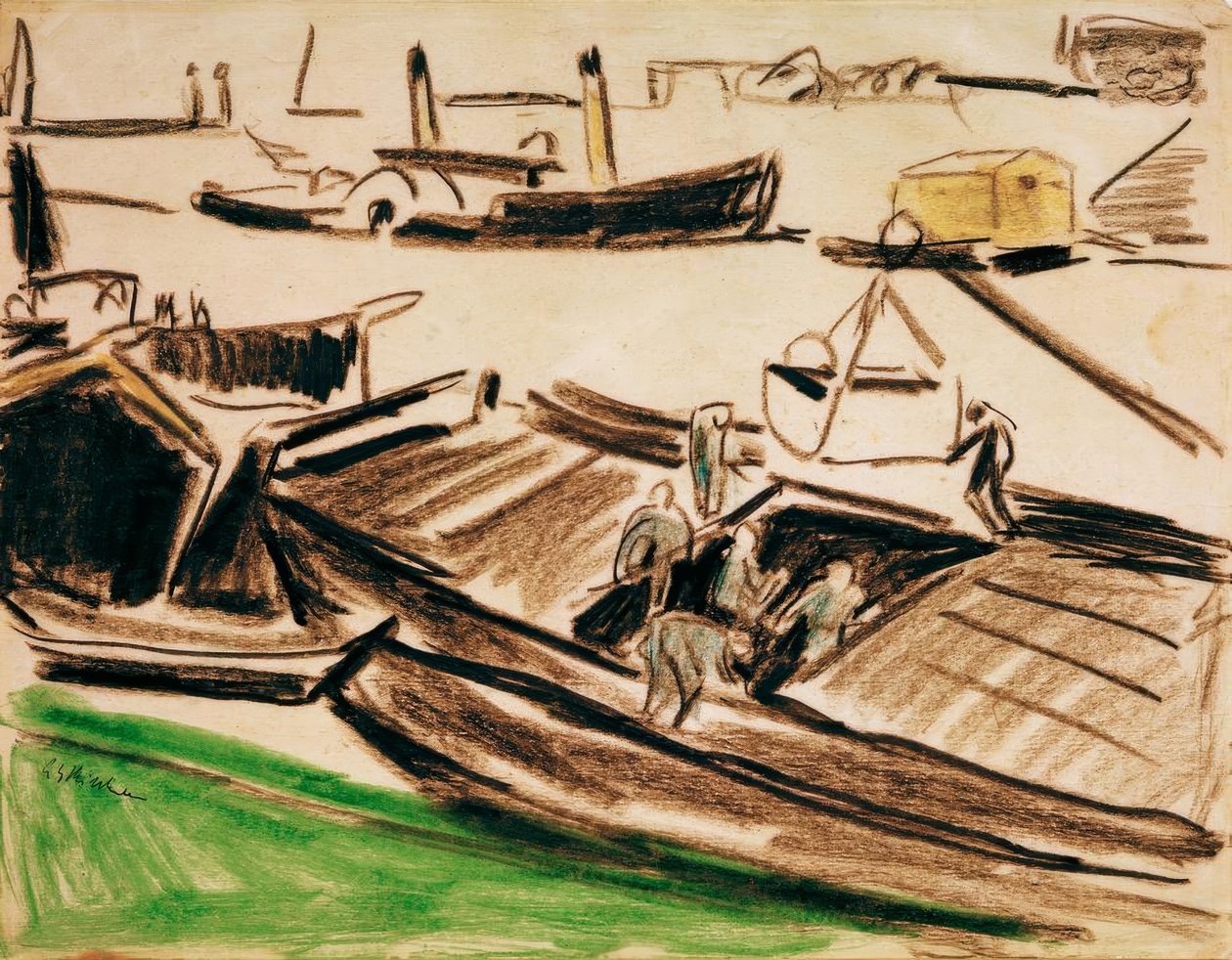 Elbzillen II von Ernst Ludwig Kirchner