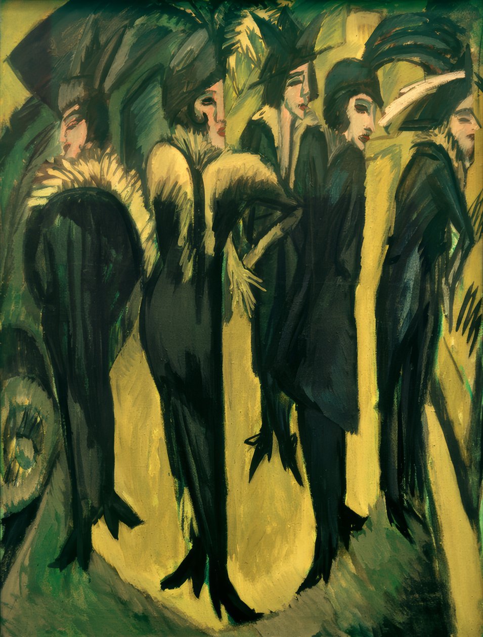 Fünf Frauen auf der Straße von Ernst Ludwig Kirchner