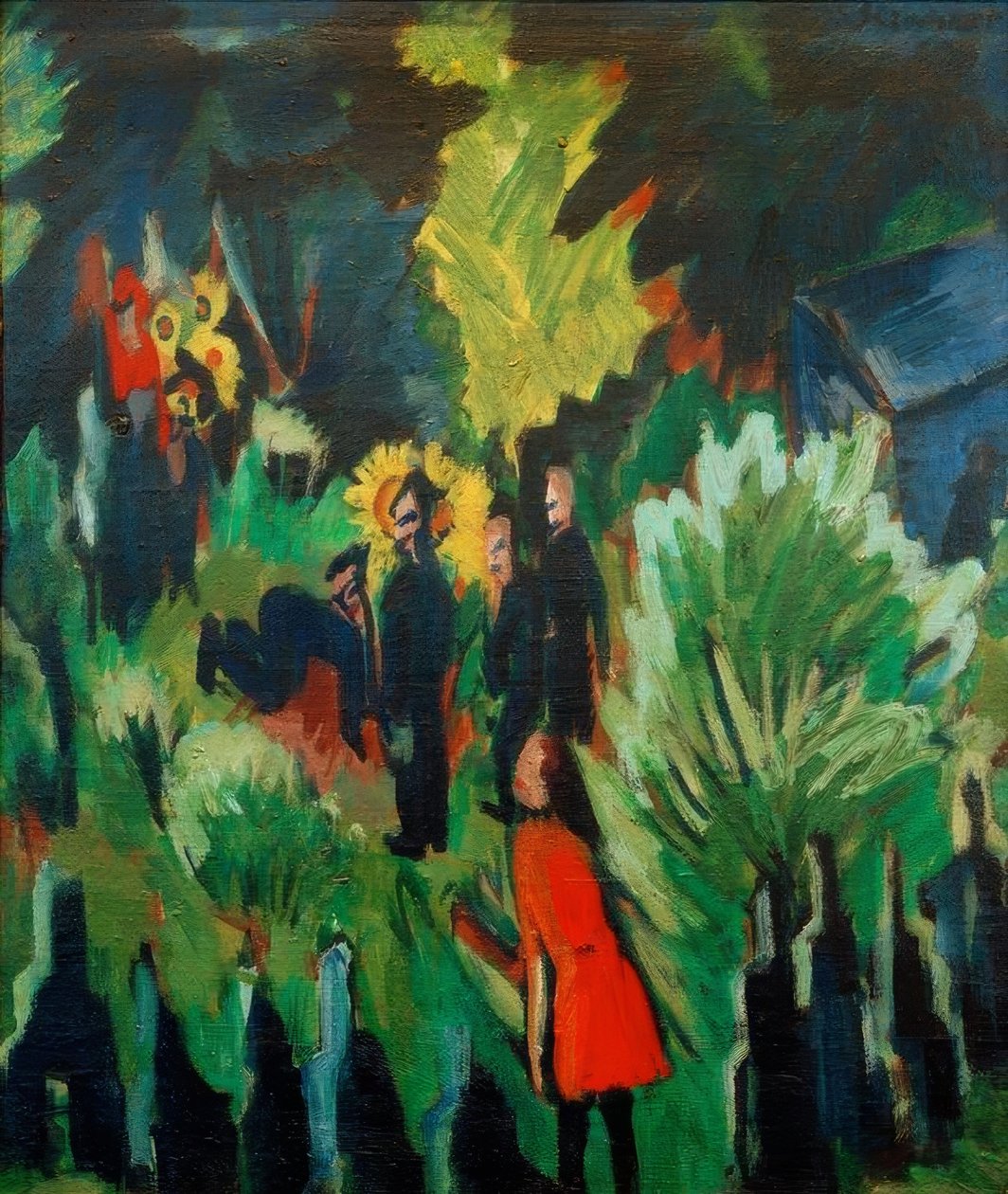 Garten Graef in Jena von Ernst Ludwig Kirchner