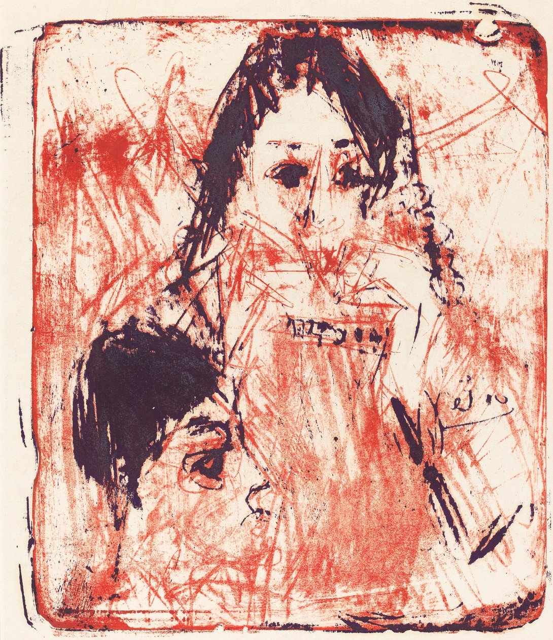 Mundharmonikaspieler von Ernst Ludwig Kirchner