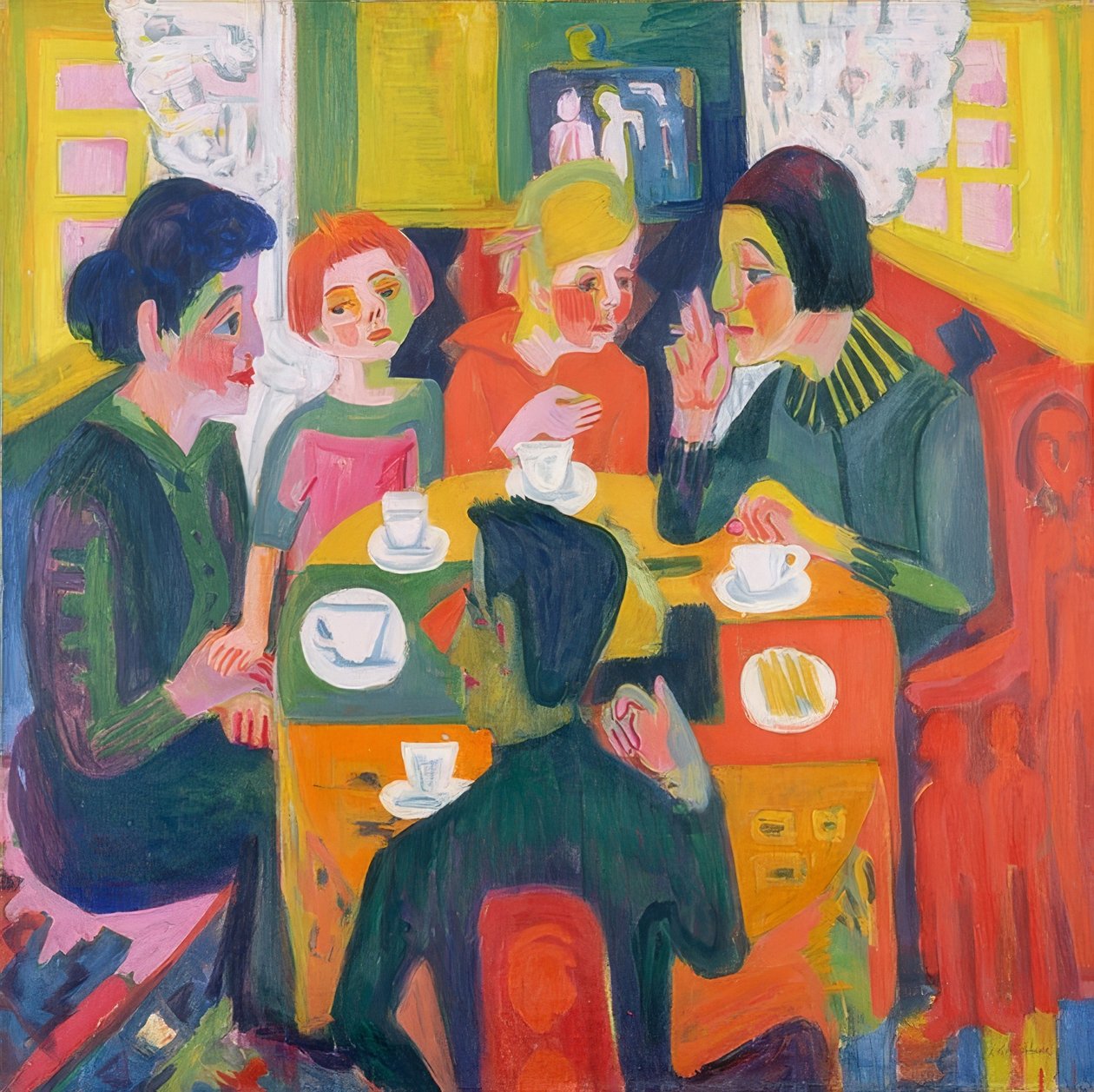 Kaffeetisch von Ernst Ludwig Kirchner
