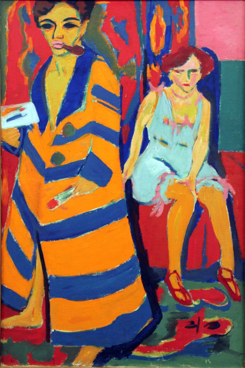 Maler und Modell von Ernst Ludwig Kirchner