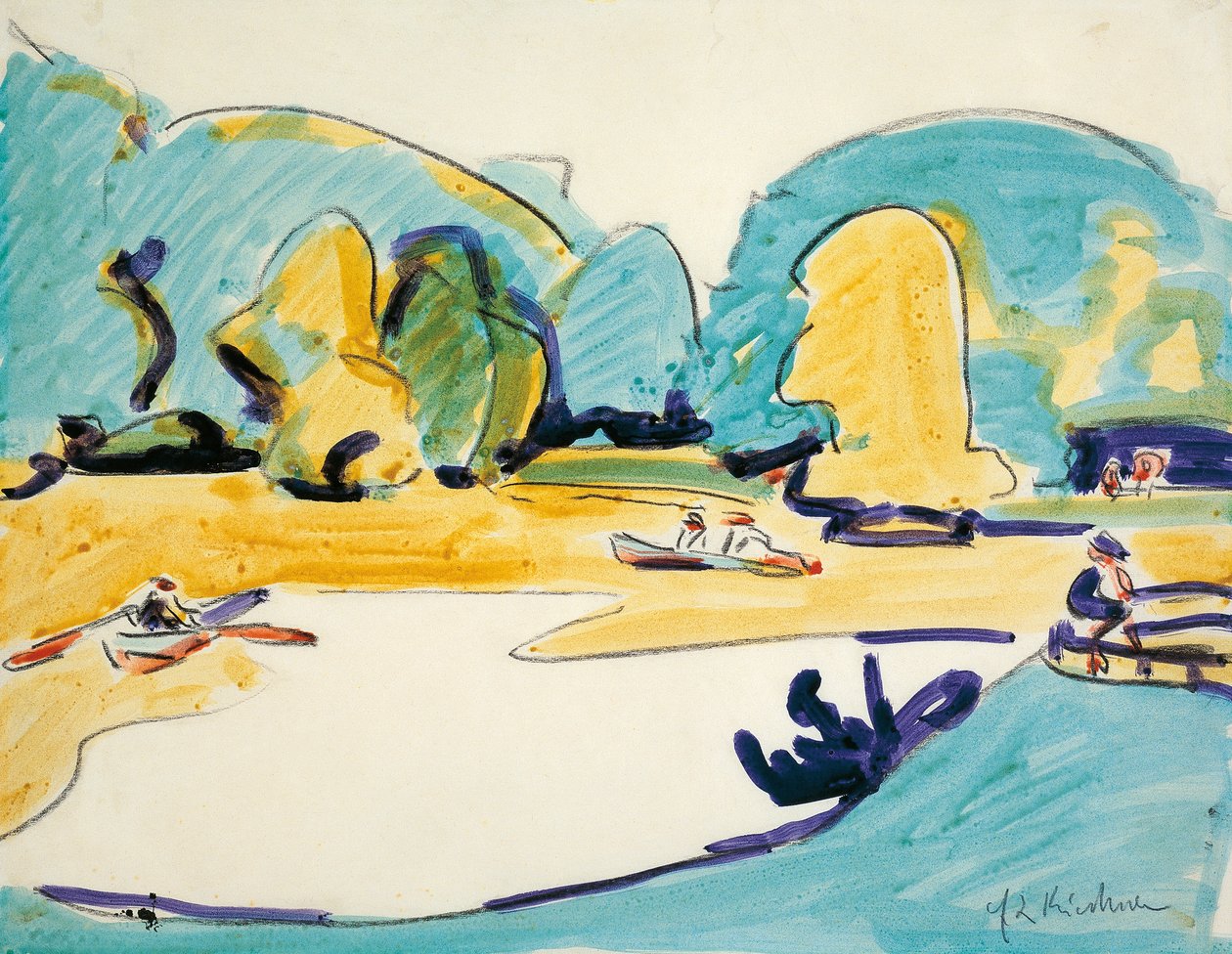 Park in Dresden von Ernst Ludwig Kirchner