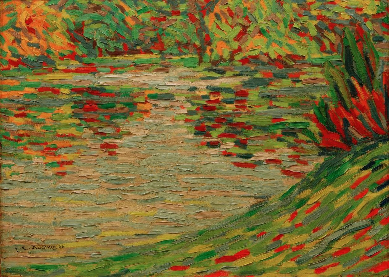 Parksee in Dresden von Ernst Ludwig Kirchner