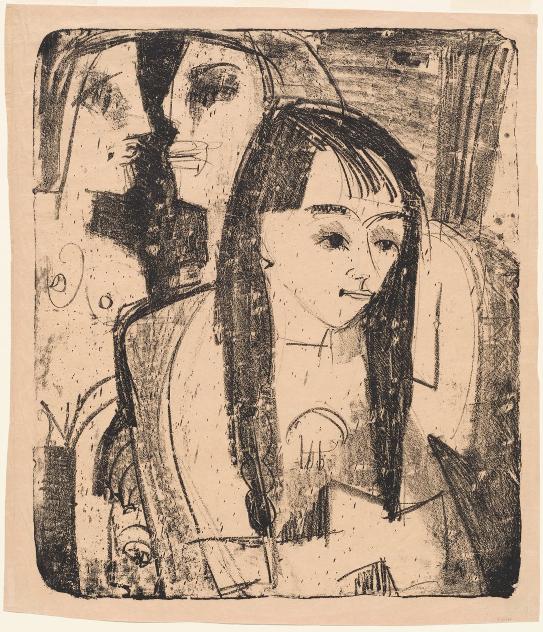 Porträt eines Mädchens von Ernst Ludwig Kirchner