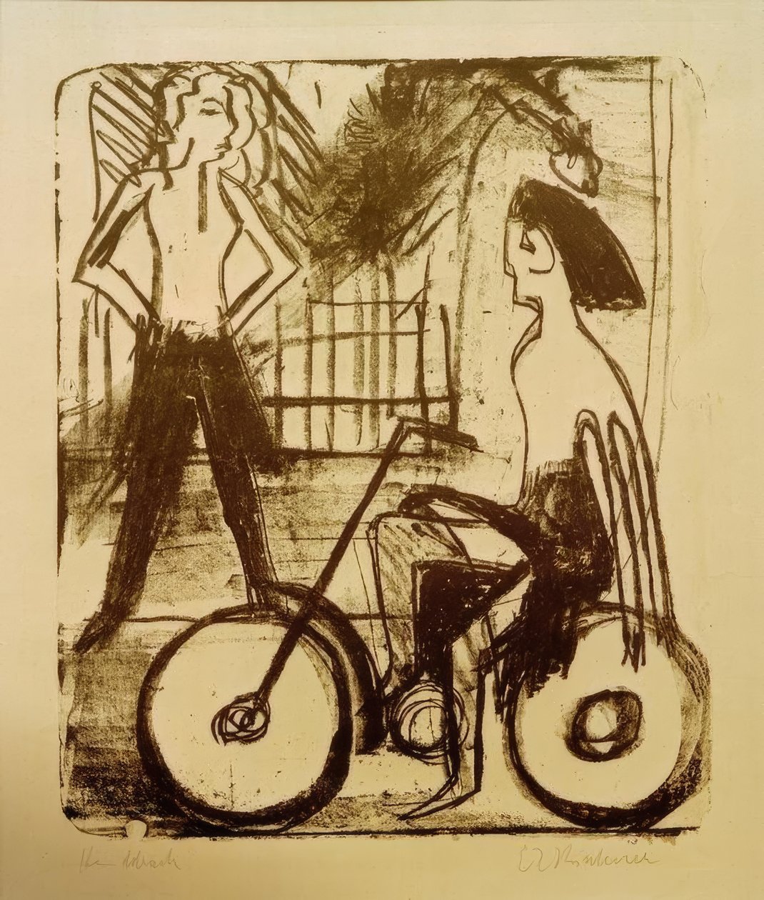 Radfahrerin von Ernst Ludwig Kirchner
