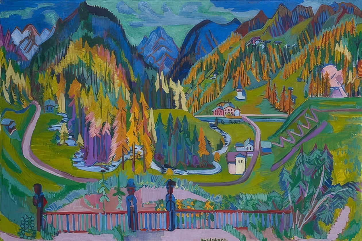 Sertigtal im Herbst von Ernst Ludwig Kirchner
