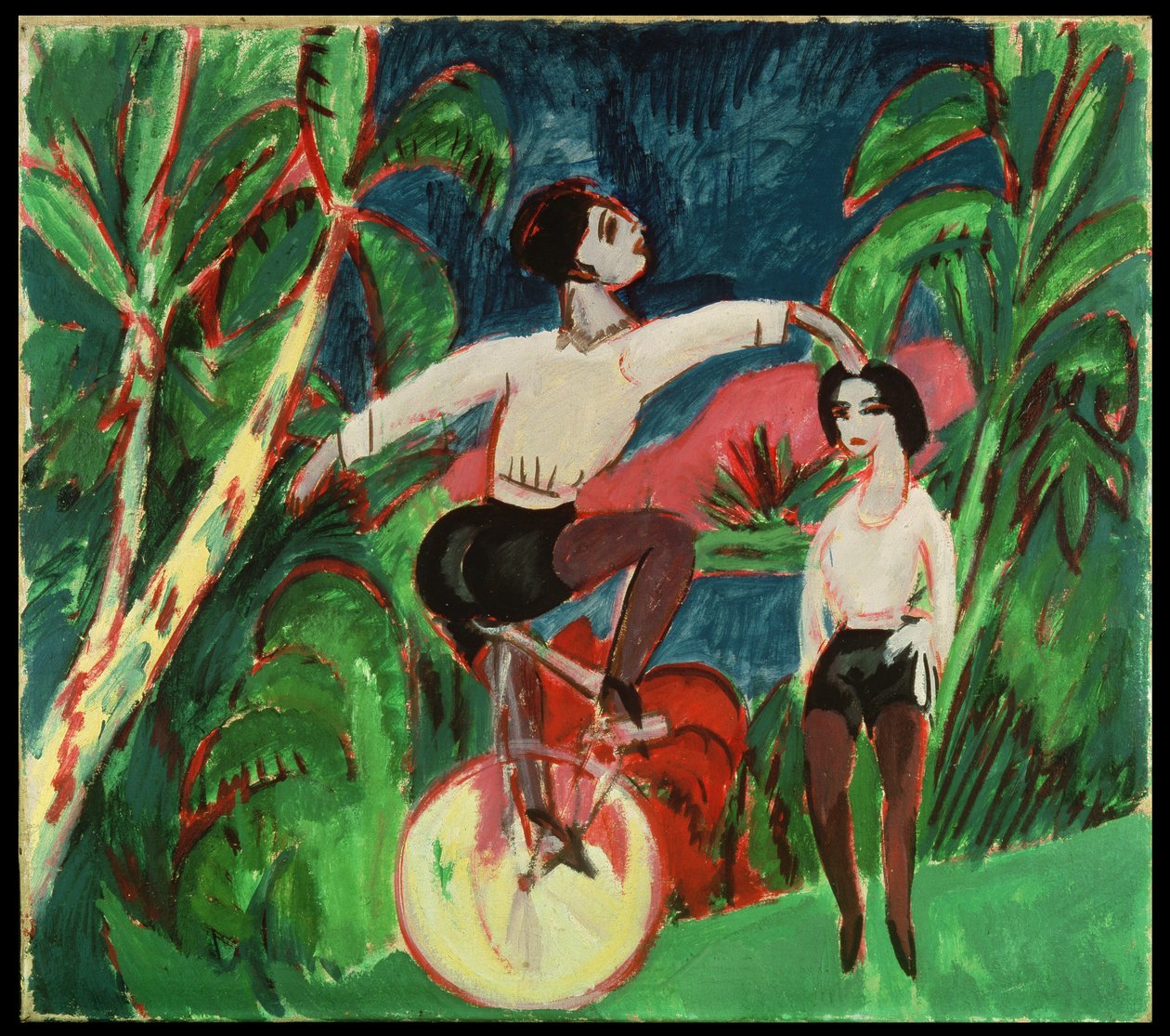 Einradfahrer von Ernst Ludwig Kirchner