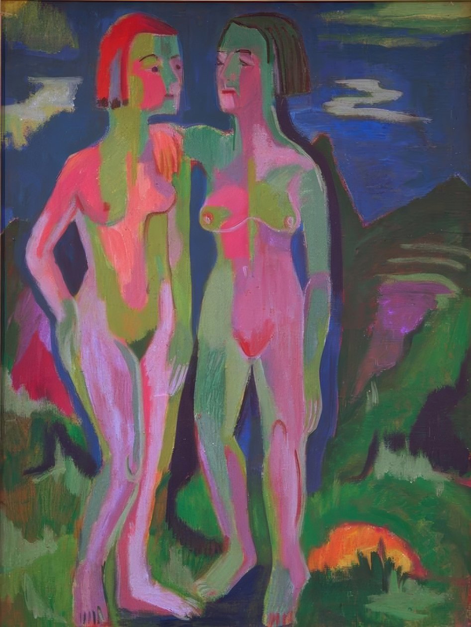 Zwei weibliche Akte in Landschaft von Ernst Ludwig Kirchner