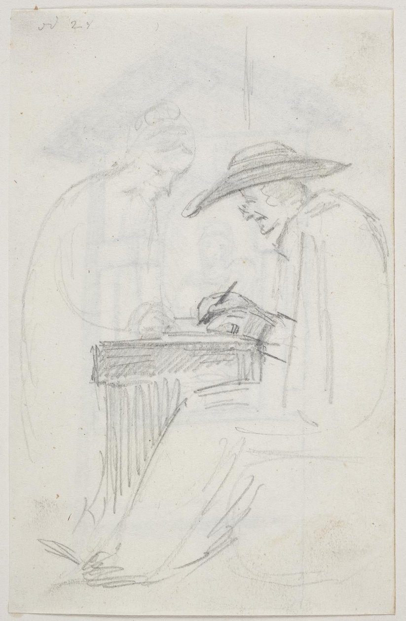 Studie zu "Der Briefschreiber und das Mädchen" von Ernst Meyer