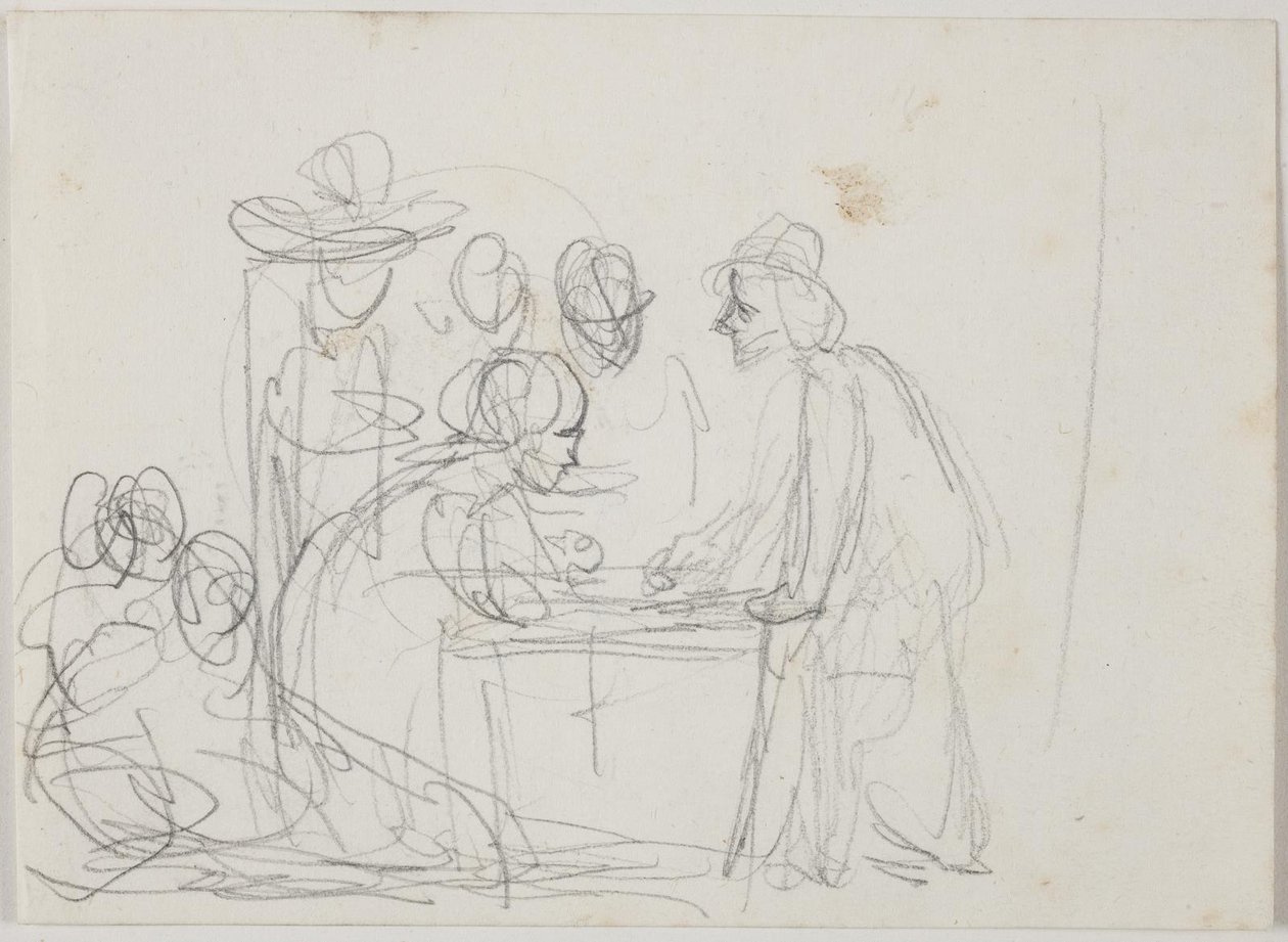 Studie zu "Der Briefschreiber und das Mädchen" von Ernst Meyer