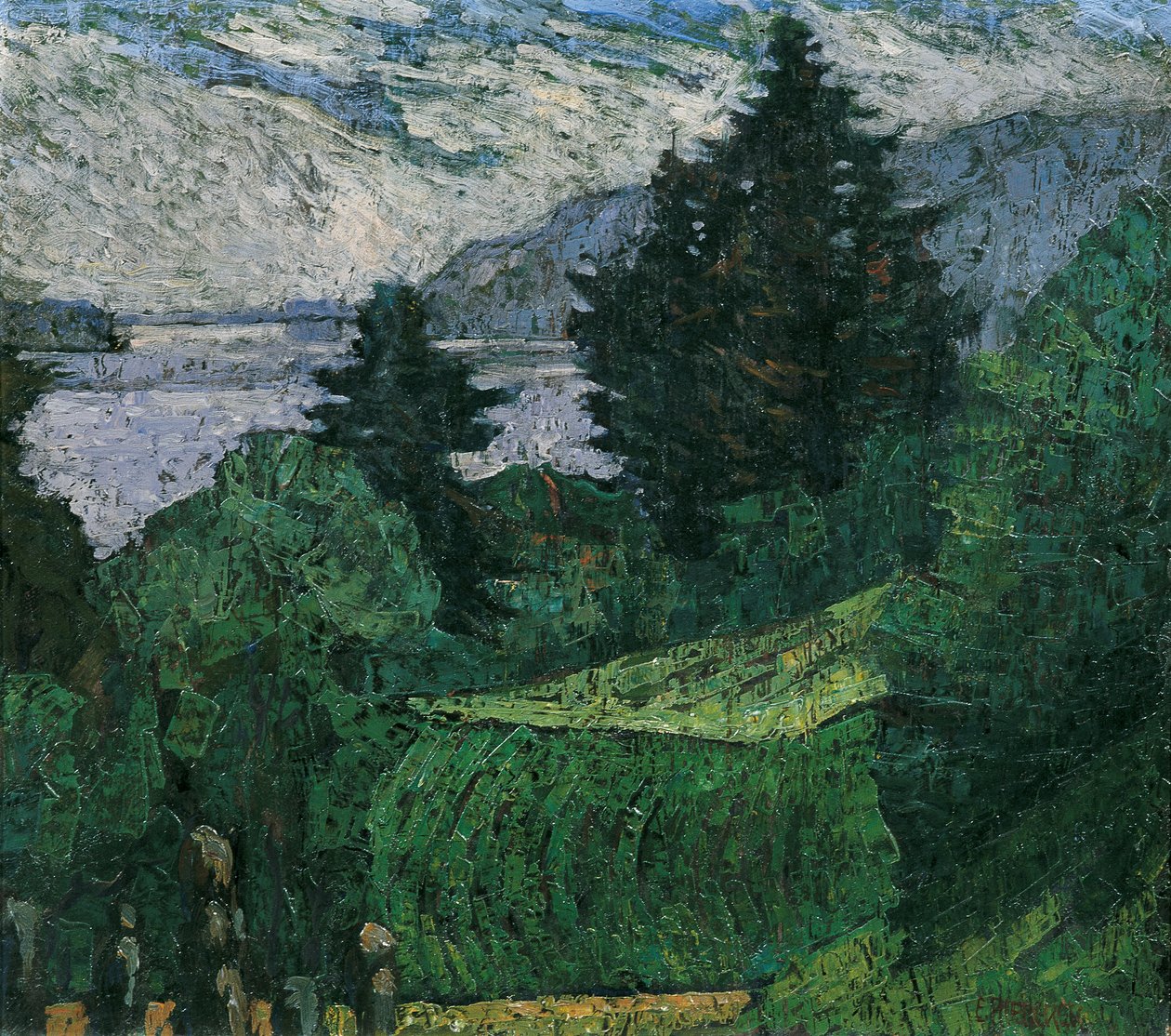 Ausblick am See von Ernst Riederer