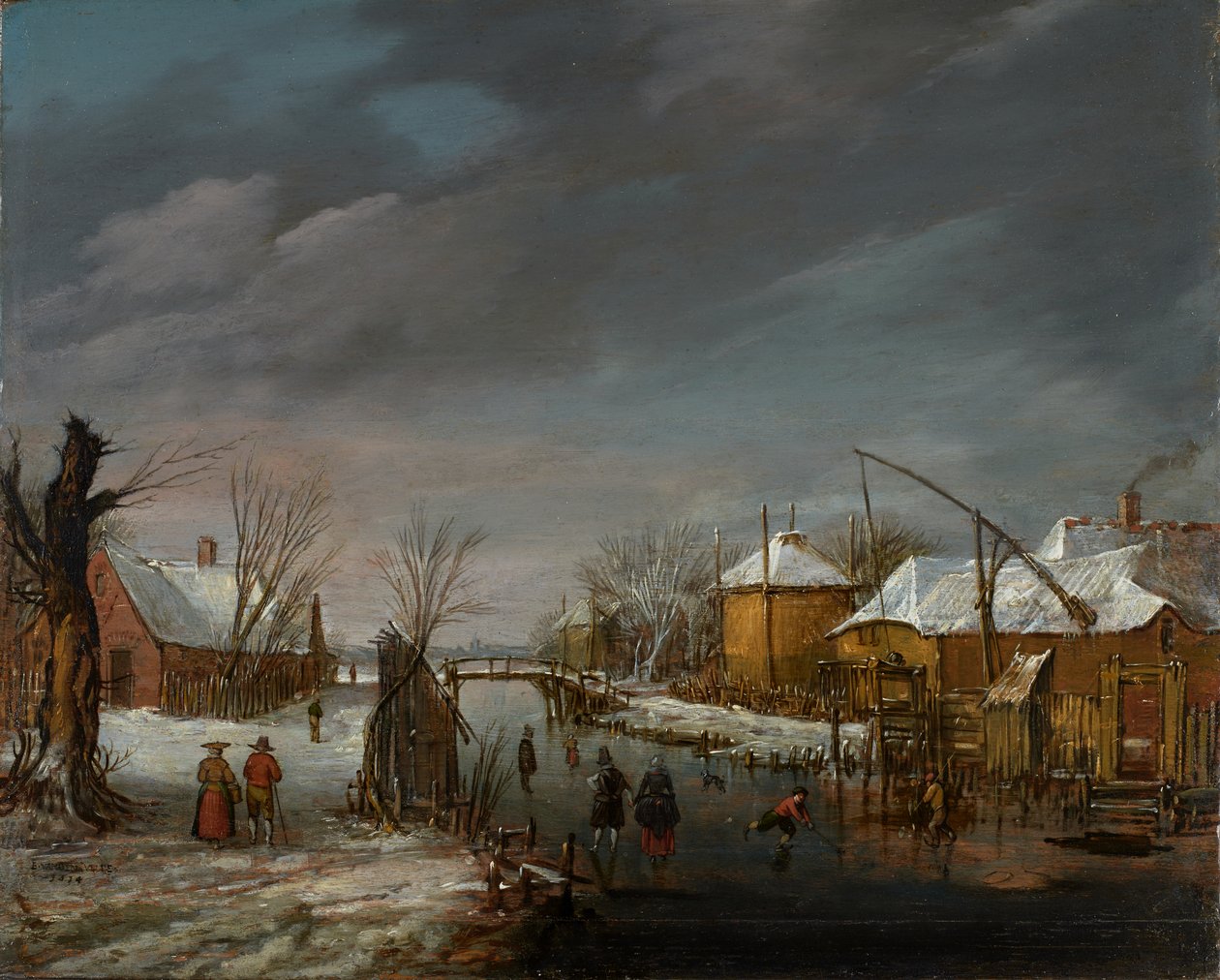 Winterszene von Esaias I van de Velde